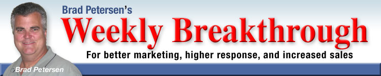 Brad Petersen's Weekly Breakthrough